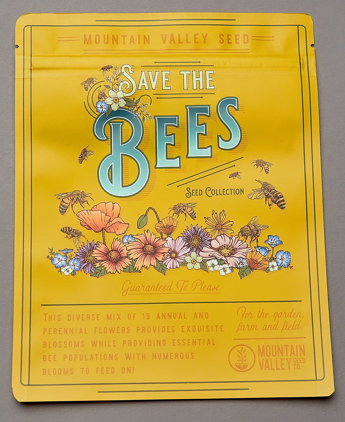 Lay Flat Pouch Save the Bees