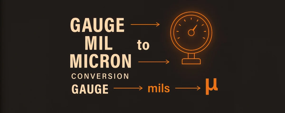Gauge to Micron Conversion Chart