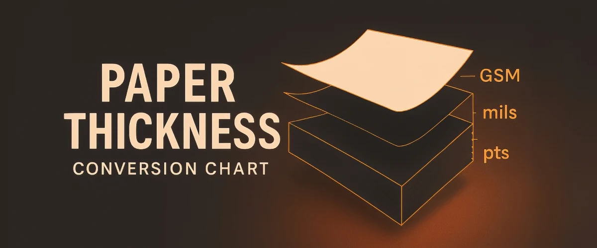 Paper Thickness Conversion Chart