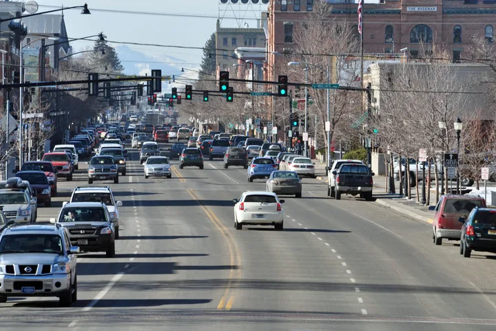 Main Street in downtown Bozeman, Montana